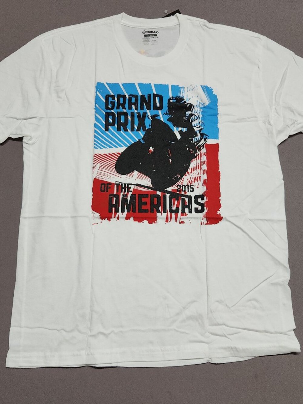 Cavalino Red Bull Grand Prix Of The Americas Tee XL 100% Cotton White